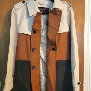 Coach lined trench coat, size large